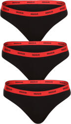 HUGO 3PACK tanga damă HUGO negri (50480150 005) M (174630)