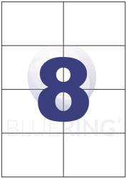 Bluering Etikett címke, 105x74mm, 100 lap, 8 címke/lap Bluering® (BRET115) - iroszer24