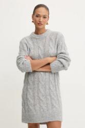 Michael Kors gyapjú ruha szürke, mini, oversize, MF482PNF5C - szürke S