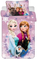 Disney Jégvarázs Pink-Purple gyerek, ovis ágyneműhuzat 100×135 cm, 40×60 cm (JFK036358)