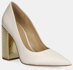 MICHAEL Michael Kors bőr flip-flop Maxine bézs, magassarkú, 40F4MXHP1L. 289 - bézs Női 38