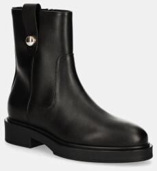 Furla bőr csizma Sfera Ankle Boot fekete, női, lapos talpú, YI51CIT WU0000 O6000 - fekete Női 38