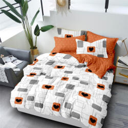idealisotthon 7 részes ágyneműhuzat - narancs-fehér-szürke (IO-SY-BL-HJ16-7-OEWHGY)