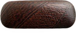 Cyrax Toc ochelari piele ecologica, 16 x 6 x 4 cm, Maro Havana inchis (Toc3MaroINCHIS)