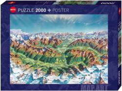 Heye Puzzle Heye din 2000 piese - Lumea muntelui Alpin (30069)
