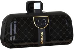 Dudao K20SC mini powerbank beépített Type-C csatlakozóal 5000mAh - fekete