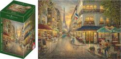 Schmidt Spiele - Puzzle Thomas Kinkade: Paris Café - din lemn - 1 000 piese Puzzle