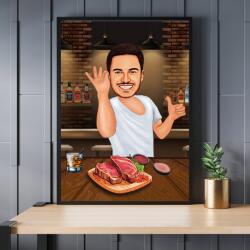 3gifts Caricatura Grill Chef - 3gifts - 160,00 RON