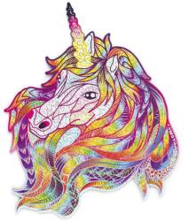 Wood Trick Puzzle colorat din lemn - unicorn