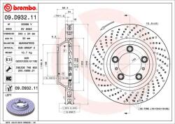 BREMBO féktárcsa BREMBO 09. D932.11 (09.D932.11)