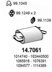 ASSO Toba esapament finala ASSO 14.7061 (14.7061)