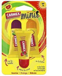 Carmex Mini Pack (Eper, Cseresznye, Ananász-Menta) - 3x5g - provitamin