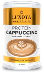 Luxoya Protein Cappuccino fehérje Zöld kávéval és Guaranával - 14x15g - biobolt