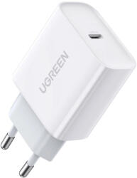 UGREEN Hálózati Töltő 20W - USB-C - PD 3.0 QC 4.0 - Fehér (60450)