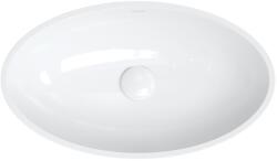 Omnires Siena M+ lavoar 60x35 cm oval de blat alb-gri/piatră SIENALUNBSP (SIENALUNBSP)