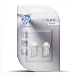 m-tech T10 LED 1x5050 SMD fehér színű, pár (72LB040W)
