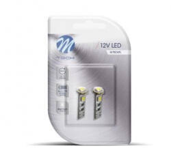 m-tech T10 LED P 4x5050 SMD Can-Bus fehér színű (72LB324AW) (72LB324AW)