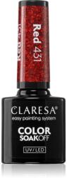 Claresa SoakOff UV/LED Color Warm Feelings géles körömlakk árnyalat RED 431 5 g