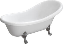 Omnires M+ cadă freestanding 175x82 cm ovală alb ATENA174BP (ATENA174BP)