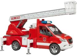 BRUDER Bruder MB Sprinter пожарникарски модел с вишка, червен/бял, с помпа (02673)