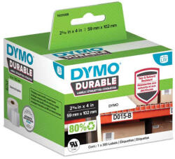 DYMO Tartós etikett címke 59mmx102mm 300 db/tekercs (1933088, 2112290)
