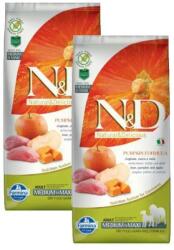 N&D N& D Dog Grain Free vaddisznó & alma sütőtökkel adult medium/maxi 2x12kg (8740)