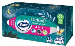 Zewa Deluxe Limited Edition dobozos illatmentes papír zsebkendő 3 rétegű 90 db - bevasarlas