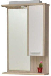TMP cabinets ZX sonoma 55/65/75 cm tükrös szekrény LED világítással (zxsonoma55f) - pepita