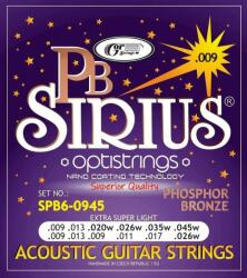 Gorstrings Sirius SPB6-0945 Set de corzi pentru chitară acustică (<![CDATA[SPB6-0945]]>)
