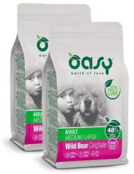 Oasy Dog OAP Adult Medium/Large Wild Boar 2x12kg (17895)