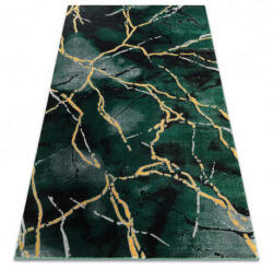 Glamour Kab. EMERALD szőnyeg 1018 glamour, elegáns márvány üveg zöld / arany 180x270 cm