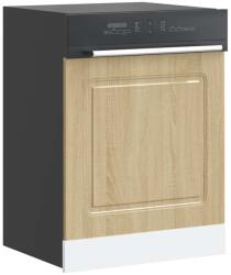 vidaXL mosogatógép panel Kalmar sonoma tölgy 60x1, 5x67 cm mérnöki fa (853660)