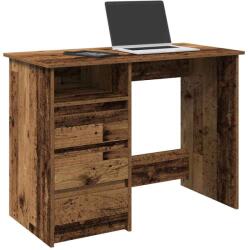 vidaXL antik fa színű szerelt fa íróasztal 102x50x75 cm (860470) - vidaxl