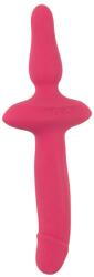 Couples Choice 2in1 Vibrator + Butt Plug Pink Vibrator