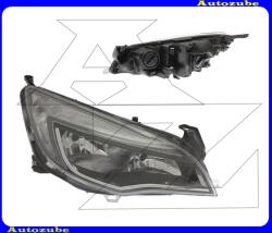 OPEL ASTRA J 2012.09-től /P10/ Fényszóró jobb (H7/H7/W21/5W) fekete díszléccel, nappali fénnyel, motorral TYC 20-12189-25-2