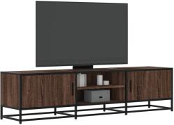 vidaXL barna tölgy színű szerelt fa és fém TV-szekrény 160x35x41 cm (848848) - vidaxl
