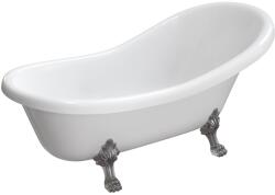 Omnires M+ térben álló kád 175x82 cm ovális fehér ATENA174BP (ATENA174BP)