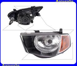 Mitsubishi L 200 2005.12-2015.03 /KA, KB/ Fényszóró bal "dupla fülkés" (H4) sárga indexes (motor nélkül) DEPO 214-1180L-LD-EM