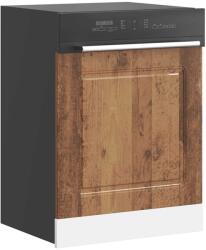 vidaXL mosogatógép panel Kalmar régi fa 60x1, 5x67 cm gépesített fa (853665)