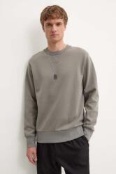 APC A. P. C. pamut melegítőfelső Sweat Duck szürke, férfi, sima, COGAW-M27771 KHAKI - szürke L