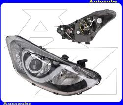 Hyundai I30 2 2015.03-2017.01 /GD/ Fényszóró jobb (H7/H7/H7) króm díszléccel, statikus kanyarkövetős (motorral) TYC 20-14319-05-2
