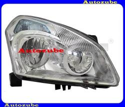 NISSAN QASHQAI 1 2007.03-2010.04 /J10/ Fényszóró jobb XENON (D2R/H7) motorral (izzó, elektronika nélkül) TYC 20-15779-06-2