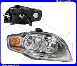 AUDI A4 B7 2004.11-2007.10 /8E/ Fényszóró jobb (H7/H7) sárga indexes, motorral DEPO /RENDELÉSRE/ 446-1109R-LD-EM