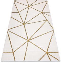 Glamour Kab. EMERALD szőnyeg 1013 glamour, elegáns geometriai krém / arany 240x330 cm