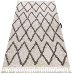 Berber Kab. Szőnyeg BERBER BENI krém Rojt shaggy 140x190 cm