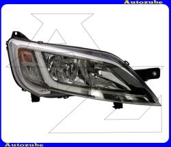 FIAT DUCATO 3 2014.01-2023.12 Fényszóró jobb (2xH7/W21/5W) króm keretes, nappali fénnyel, motorral MAGNETI MARELLI 712501001129