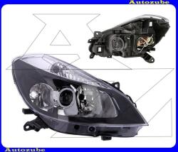 RENAULT CLIO 3 2005.10-2008.12 Fényszóró jobb projektoros (H7/H7/H1) fekete házas, kanyarkövetős (motor nélkül) DEPO 551-1157R-LDEM2