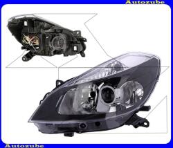 RENAULT CLIO 3 2005.10-2008.12 Fényszóró bal projektoros (H7/H7/H1) fekete házas, kanyarkövetős (motor nélkül) DEPO 551-1157L-LDEM2