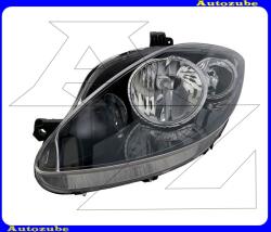 Seat LEON 2 2005.09-2009.02 /1P/ Fényszóró bal fekete házas (H7/H1) (motor nélkül) DEPO 445-1116L-LDEM2