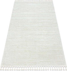 Berber Kab. Szőnyeg SEVILLA AC53B csíkok fehér ehér Rojt BERBER shaggy 120x170 cm
